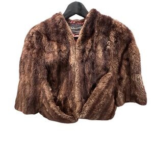 *Vintage* 1950s Mink Fur Cape Stole by H.P. Selman Louisville